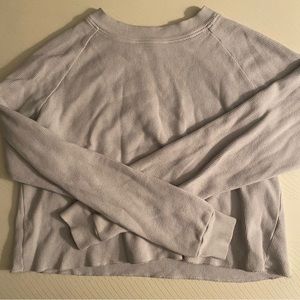 White waffle knit shirt